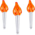 Gejoy 3 Pieces Inflatable Torch - Fun Torch Inflates for Medieval Luau Themed Party Sports Competitions, 16 Inches