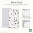 2 Pack Evolur Bear Dark Crib Sheet, Fitted Crib Sheet for Standard Crib and Toddler Mattress, Soft and Breathable Crib