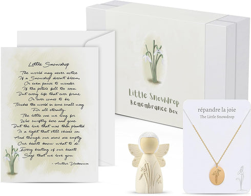 rpandre la joie Little Snowdrop Remembrance Box - Miscarriage Gifts for Mothers