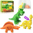 Dinosaurs Toys for Toddlers 1-3, No Hole Bath Toys for 18 Months,