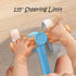 Baby Balance Bike Toys for 1 Year Old, Toddler Bike with 4 Wheels, No Pedal, Blue