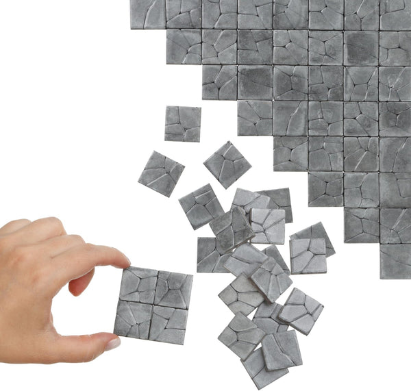 REDUCIO! Dollhouse Miniature Paving Stones, Tiles for Modeling, Fairy Garden, and Tabletop Terrain,