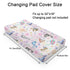 Colorful Sea Animals Baby Changing Pad Covers for Boys & Girls 32''x16'' Ocean Whale Dolphin Turtle Sea Horse Corals Unisex Fitted Changing Pad Sheets Nautical Life Soft Diaper Change Table Mats