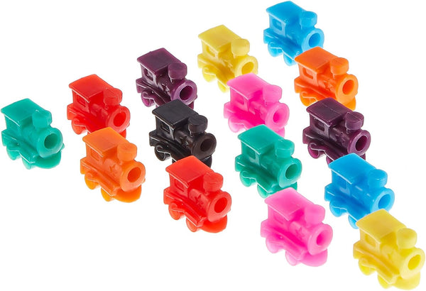 Gejoy 18 Pieces Train Markers Mexican Dominoes Train Markers Accessories for Domino Game