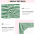 Jihqo 52" 28" Green White Stripes Crib Sheets for Boys Girls Soft Breathable Mini Crib Sheets for Baby x