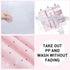 Orzbow 3-in-1 Nursery Organizer - Baby Diaper Caddy | Hanging Storage for Baby Essentials | Pink