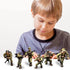 6 PCS Mini WWII Soldier Military Action Figures, Army Model Building Block Toys with Accessories for Kids
