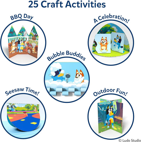 3, 4, 5, 6, 7 Skillmatics Scissor Skills Activity Book - Snip Snip Bluey, Preschool Cutting & Creative Activities, Felt
