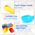 8 PackHeavy Beach Shovels for Kids Duty Plastic Sand Shovels Tools for ToddlersSpade Scoop Trowel Sand Toys for Kid