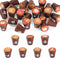 25Pcs Resin Mini Coffee Cups Miniature Kitchen Set Fake Drink Food Brown
