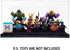 Black Display Case for Minifigure Action Figures - Perfect for LEGO Collectors