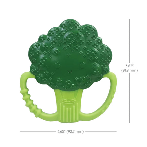 Infantino Lil Nibbles Textured Silicone Teether, BPA-Free Baby Teething Toy, Soft, Easy to Hold, Sensory Stimulation