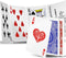 Playing Cards 2 Decks Waterproof Plastic Poker Cards for Texas Holdem and More Card Games