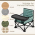 6-36 Toddler Booster Seat for Dining Table & Kitchen Chair - Portable Foldable with Removable Tray, Baby Camping Chair
