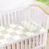 SyXIOP 28" 52" Gray Beige Checker Plaid Cooling Baby Waterproof Crib Mattress Cover x Absorbent Padded Crib for Kids
