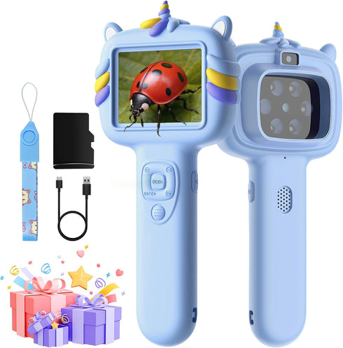 Trigowalt Microscope Camera for Kids Gifts Toys- Handheld Pocket Microscopes with 2.4" Screen