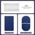 TILLYOU Changing Pad Cover Set in Soft Jersey Material - Fits 32"/34''x16 Contoured Pad for Babies, Navy Blue & Lt Gray.