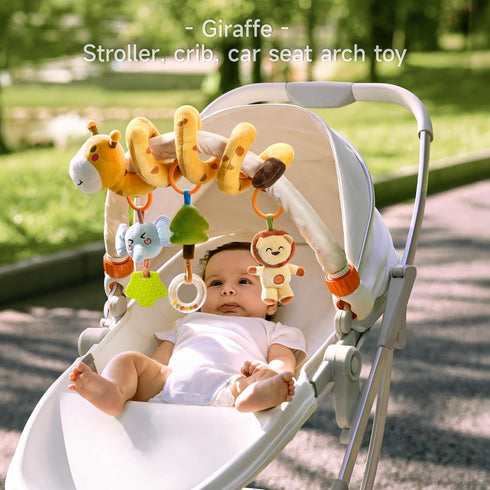 0-12 TUMAMA Baby Stroller Arch Toy,Portable Baby Mobile for Bassinet,Car Seat Crib Accessories Travel Activity Arch