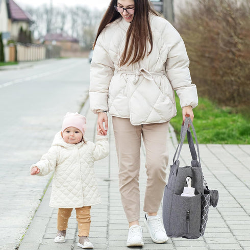 w/14 2 Moclever Diaper Bag Tote Baby Diaper Bag Pockets Burp Cloths, Multifunctional Diaper Changing Tote Bag