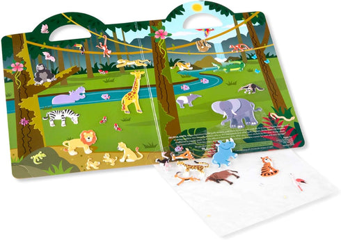 Set: 42 Melissa & Doug Puffy Sticker Play Safari - Reusable Stickers - FSC Certified