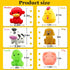Bath Toys for Kids 1-3 Years, No Hole Infant Baby Bath Toys for 6-24 Months, Fun Bathtub Shower Toys