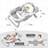 WyfKyd 0-36 Collapsible Baby Bathtub for Newborns to Toddler with Real-time Temp Monitor & Floating Cushion,Portable