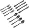LIANYU 12-Piece Black Kids Silverware Set, Stainless Steel Toddler Flatware Set for 4, Includes Knife, Fork, Spoon,