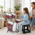 Set 3-5 4-6 5-7 Kids Drum for Toddlers Musical Jazz Drum with Stool Toys for Boys Girls Birthday, Red