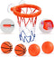 Bath Toys - Bathtub Basketball Hoop for Kids, Shower Toys for Ages 4-8, Suction Cup Basketball Hoop & 4 Soft Balls
