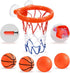 Bath Toys - Bathtub Basketball Hoop for Kids, Shower Toys for Ages 4-8, Suction Cup Basketball Hoop & 4 Soft Balls