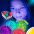 (12 Pack) 695-12p JA-RU Light Up Spiky Balls for Kids Light Up Bouncy Balls, Spiky Fidget Toys, Sensory Bin Filler