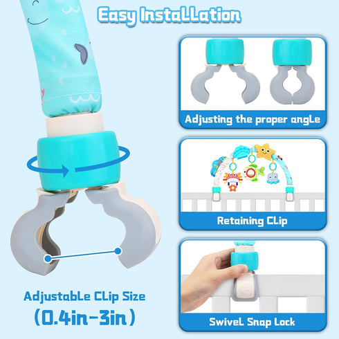 0-6 6-12 0 3 6 9 12 Car Seat Toys for Babies MonthsArch Stroller Toys for Months Infant Mobile Bassinet Bouncer Hanging