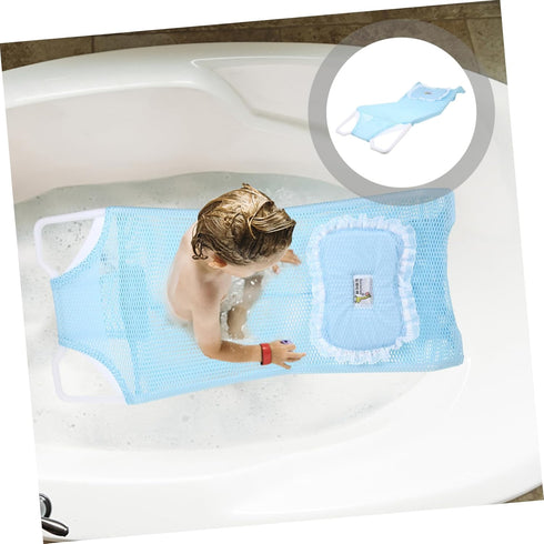 Non-Slip Mesh Bath Support Rack for Newborns - Comfortable Bathtub Seat
