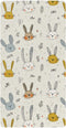miaozhen Cotton Baby Crib Sheets Ultra Soft Cartoon Long Ear Bunnies Cute Unisex
