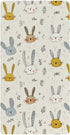 miaozhen Cotton Baby Crib Sheets Ultra Soft Cartoon Long Ear Bunnies Cute Unisex