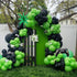 144Pcs Video Game Balloon Arch Garland Kit: Green Black Silver Mylar Balloons for Boys Kids Game On Birthday Party