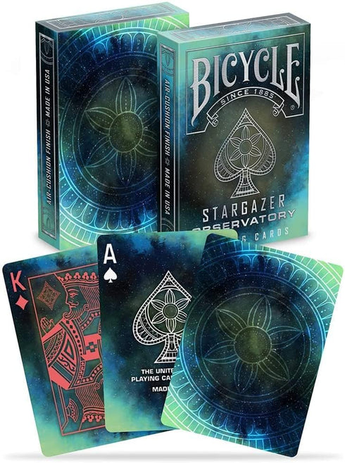 Bicycle Stargazer Collection - 6-Deck Collector's Bundle with New Moon, Observatory, Nebula, Sunspot, Falling Star