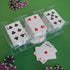 DNB Revolving Playing Card Tray, 9 Deck Plastic Rotating Canasta Card Holder