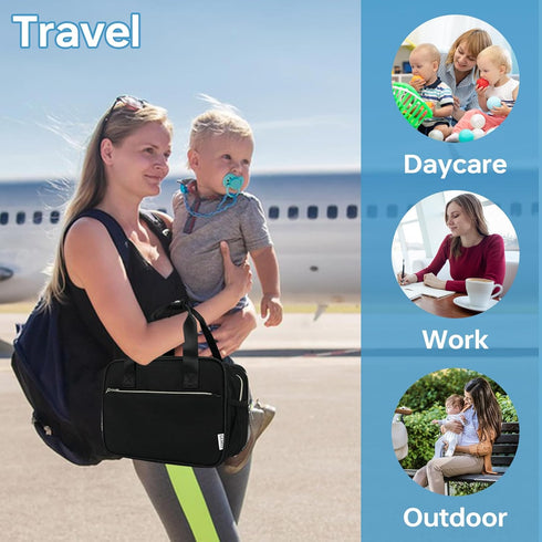 Pack,Fits 6 9 GEMIU Breast Milk Cooler Bag with Ice Baby Bottles Up to Ounce Breast Milk Cooler Travel Bag Compatible