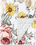 Floral Baby Blankets, Double Layer Toddler Blanket for Boys Girls, Dotted Backing, Crib Receiving Blanket, 30 x 40 Inch