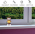 Solar Powered Dancing Owl Figure, Cute Shaking Head Animal for Car Dashboard Decoration (B-Brown)