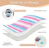 siphylline 52" 34" Pink and Light Blue Stripe Patterndoodle Art Extra Large Resuable Changing Pad Covers Highly