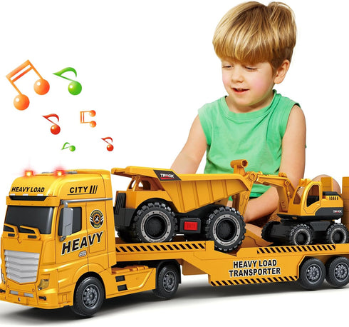 SpringFlower 3 4 5 6 Toddler Boy Toys, 25" Construction Carrier Toy