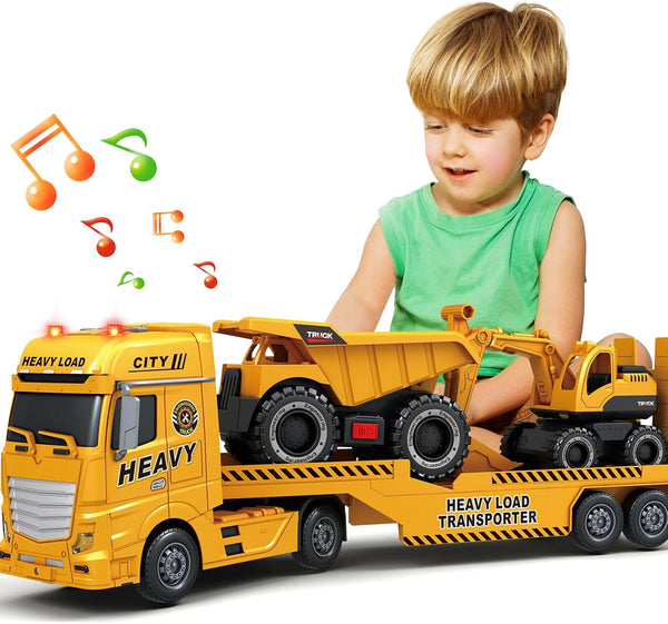 SpringFlower 3 4 5 6 Toddler Boy Toys, 25" Construction Carrier Toy