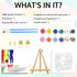 Aestalrcus 8-12, 8 8 Inch Easter Paint by Numbers Kit for Kids with Frame, Easter Bunny Paint by Numbers for Kids Ages