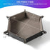 2 Pcs Portable Folding Dice Rolling Tray Set for RPG DND Table Games, PU Leather and Velvet Holder