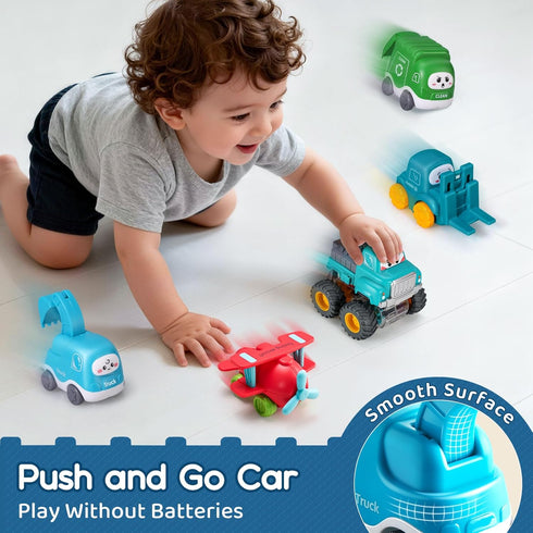 1 12-18 1-2 Trailor|1st 1 2 Big Cartoon Truck Car Toys for Year Old Boy with Playmat/Storage Bag|Baby and Toddler Toys