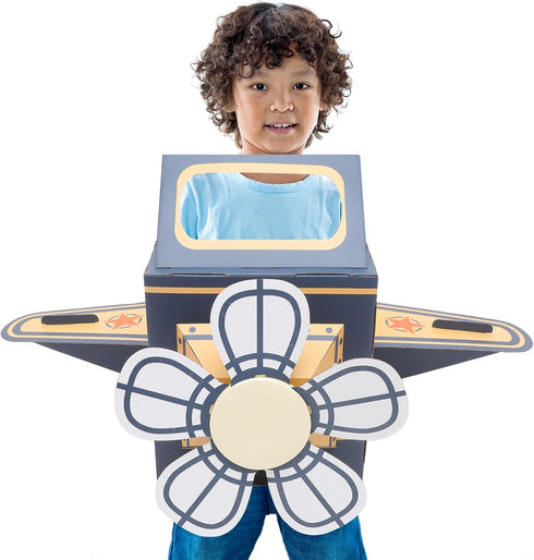 TOYANDONA Toddler Airplane Costume - Creative Cardboard Play