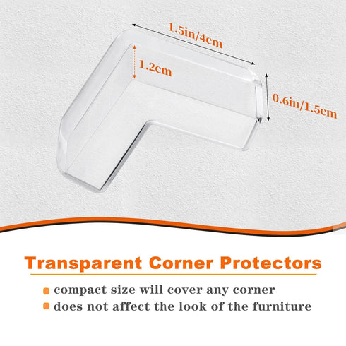 12 Pack Corner Guards, Baby Proof Furniture Corner Protectors, Edge Safety Bumpers for Baby Proofing