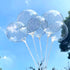25 PCs Clear Bobo Balloons: 12 inches Transparent Bubble Balloons for Light Up LED, Christmas, Party Events, Weddings